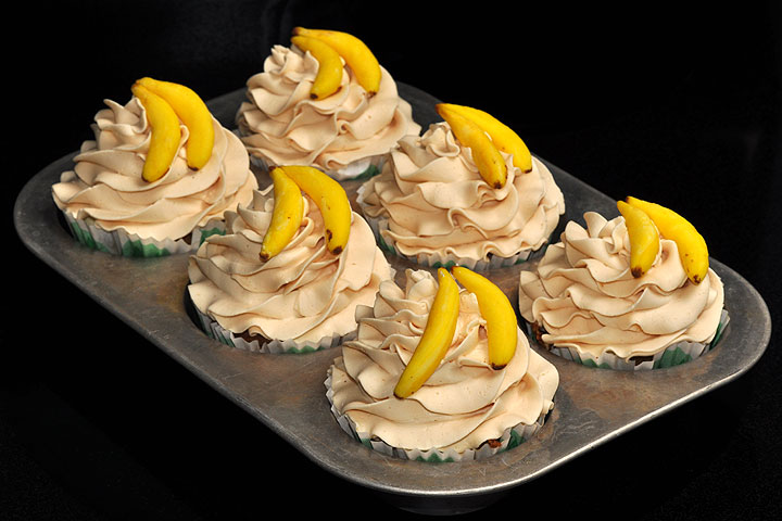 Banana nut with caramel buttercream frosting<br>May 15