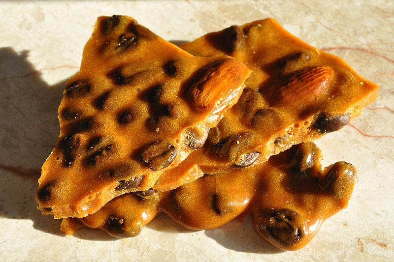 Coffee brittle with almonds<br>December 16